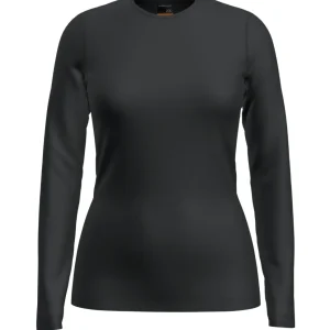Icebreaker Women 200 Oasis Long Sleeve Crewe - Black