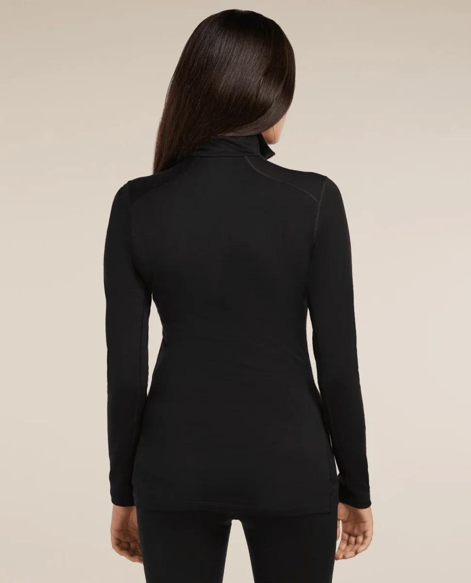 Icebreaker Women 200 Oasis Long Sleeve Half Zip - Black - Bild 5