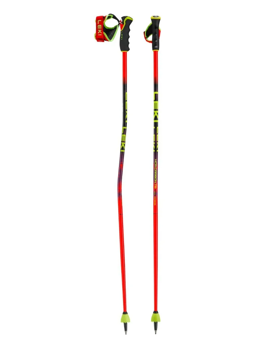 Leki WCR GS Carbon TR - Bright Red/Violet/Neon Yellow