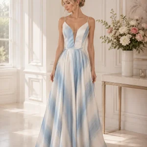 Aftonklänning / Balklänning  Susanna Rivieri 312102 light blue
