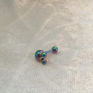 Helix Barbell eloxerande flerfärgad