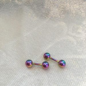 Helix Barbell eloxerande flerfärgade 2-pack 5 mm