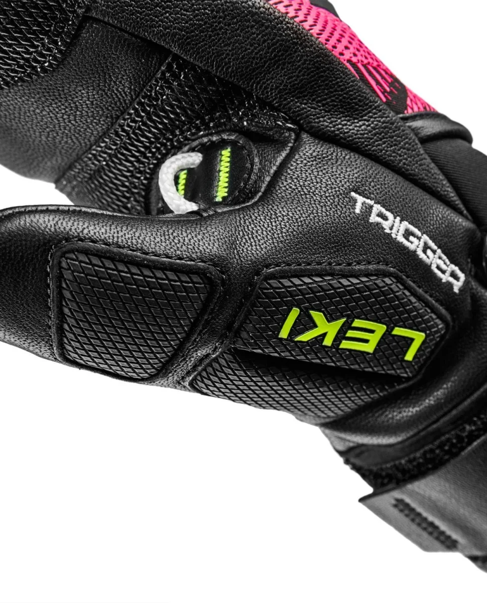 Leki WCR Pro TR Mitt Junior - Black/Neon Pink/Neon Yellow - Bild 6