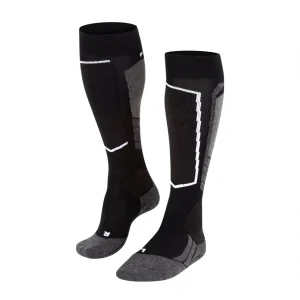 FALKE SK2 Intermediate Wool Women Skiing Knee-high socks - Black-Mix