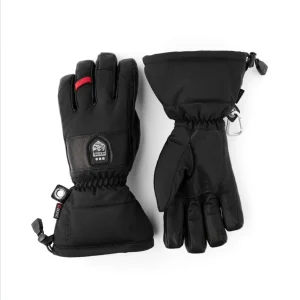 HESTRA Heater Gauntlet 5 Finger - Black/Black