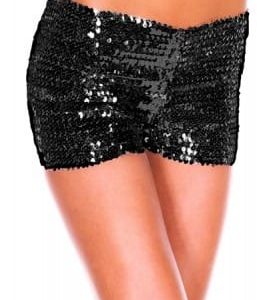 Svarta paljett shorts