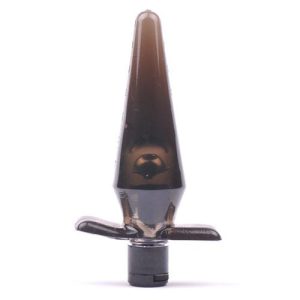 Svart transparent buttplug vibrator