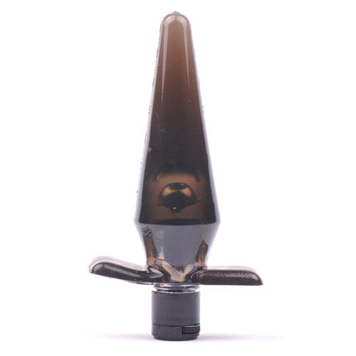 Svart transparent buttplug vibrator - Bild 2